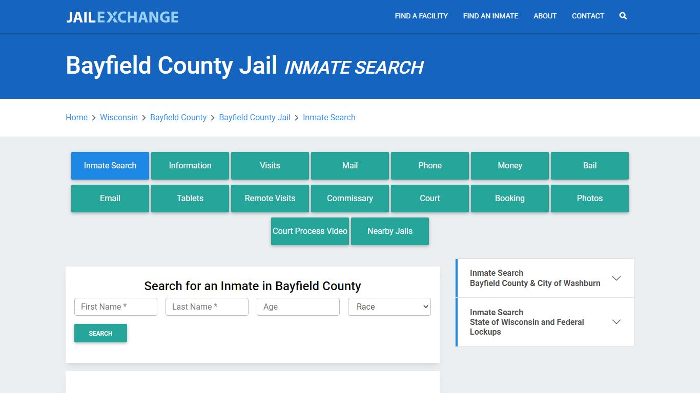 Bayfield County Jail, WI Inmate Search: Roster & Mugshots